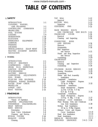 1965-1989 Johnson Evinrude 48-hp-235 hp outboard motor service manual Preview image 1