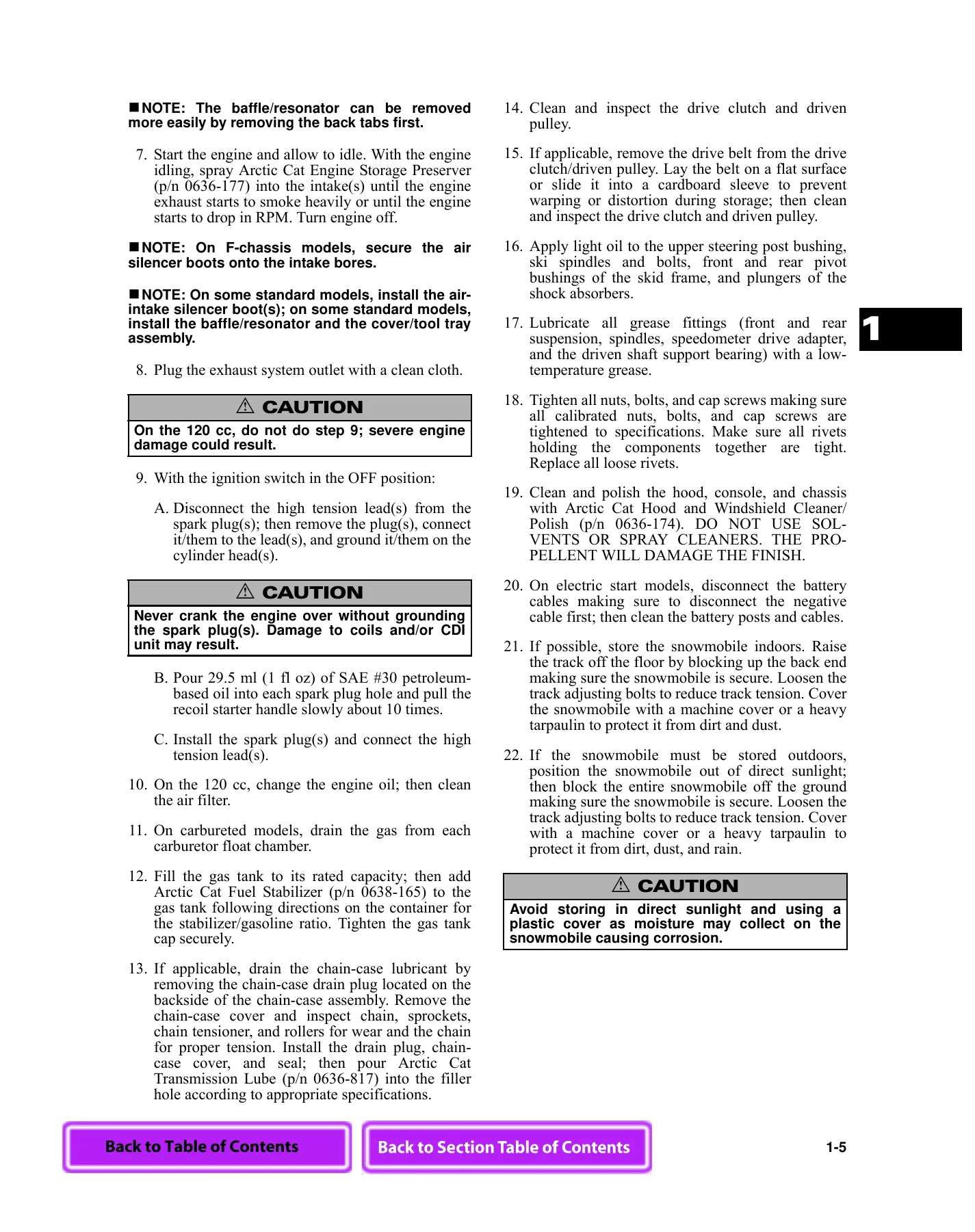 2003 Arctic Cat snowmobile service manual Preview image 5