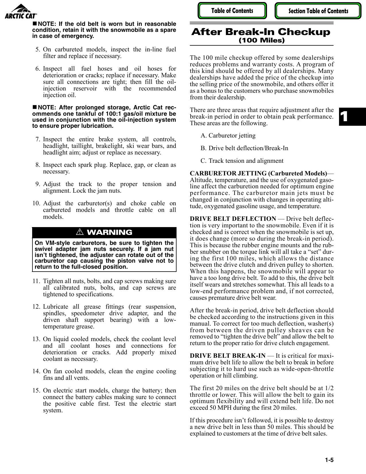 2005 Arctic Cat snowmobile shop manual Preview image 5