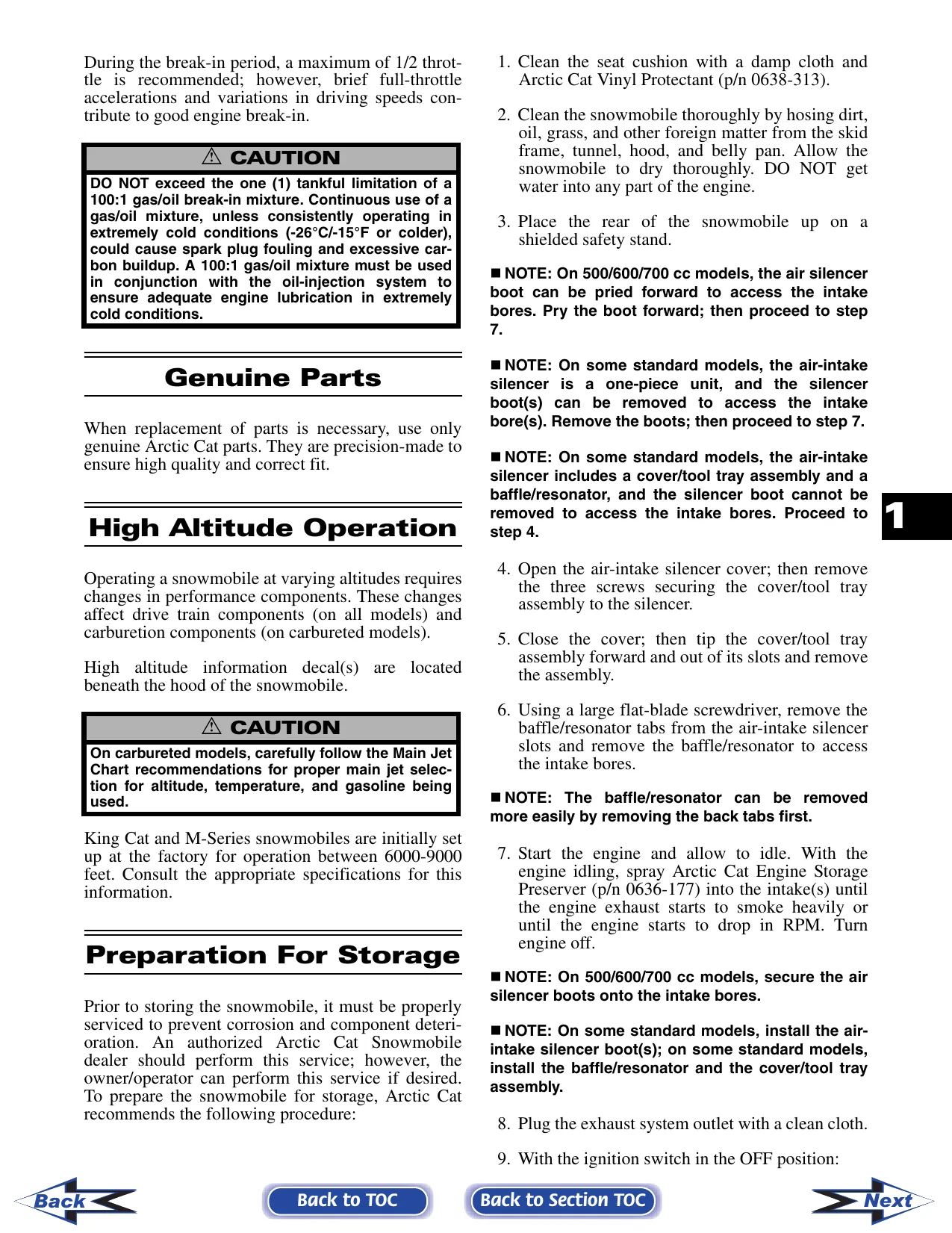 2006 Arctic Cat snowmobile service manual Preview image 5