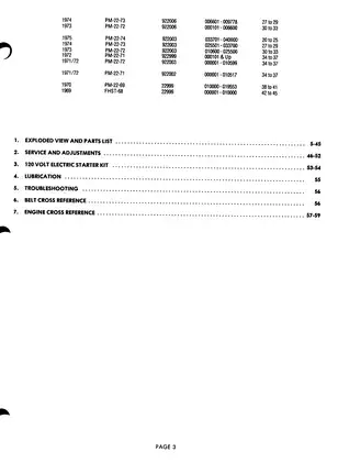 Ariens Sno-Thro Parts Manual for 22000 Series Tractors (1969-1978) Preview image 4