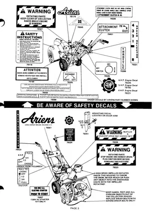 Ariens Sno-Thro Parts Manual for 22000 Series Tractors (1969-1978) Preview image 5