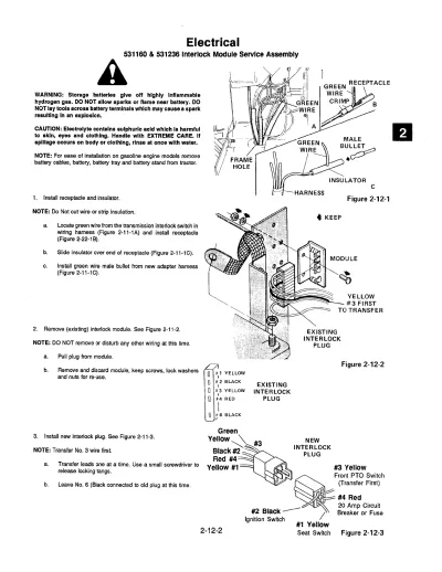 1979–1982 Ariens 931 Series GT (931004-931034) Hydrostatic Garden Tractor Repair Manual (P/N 000127A)