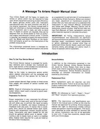 Ariens 931 Series GT Hydrostatic garden tractor repair manual Preview image 5