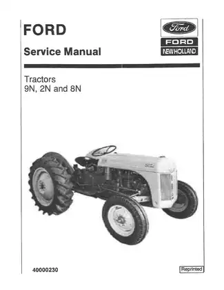 Ford 8N Tractor Service Manual - Comprehensive Repair Guide Preview image 2