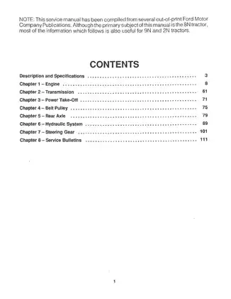 Ford 8N Tractor Service Manual - Comprehensive Repair Guide Preview image 4