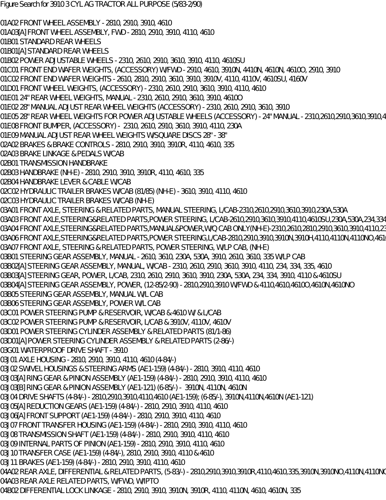 Ford 3910 tractor parts list Preview image 3