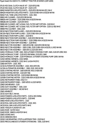 2020 4 Cylinder Compact Tractor Service Manual - Detailed Automotive Guide Preview image 5