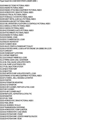 LS160 Skid Steer Loader Comprehensive Service Manual Preview image 3