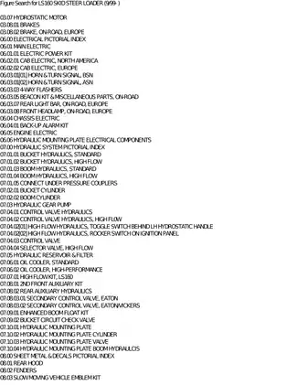 LS160 Skid Steer Loader Comprehensive Service Manual Preview image 4
