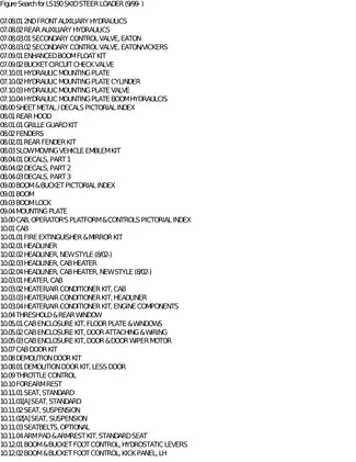 New Holland LS190 skid steer loader parts list Preview image 5