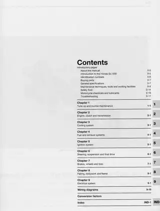 Honda GL1200 Gold Wing (1984-1987) Owners Workshop Manual - Comprehensive Guide Preview image 3