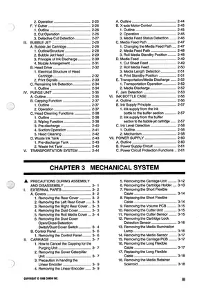 Canon BJ-W7000 Bubble Jet Printer Service Manual Preview image 5