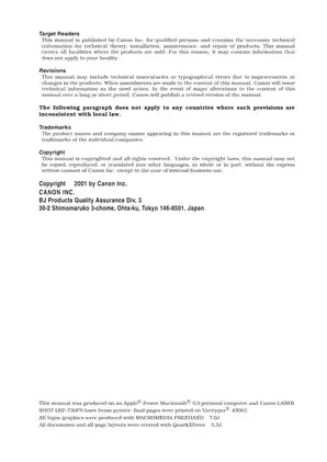 Canon BJ-W9000 Service Manual - Comprehensive Guide for Maintenance and Repair Preview image 4