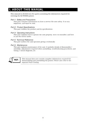 Canon BJ-W9000 large-format inkjet printer service guide Preview image 5