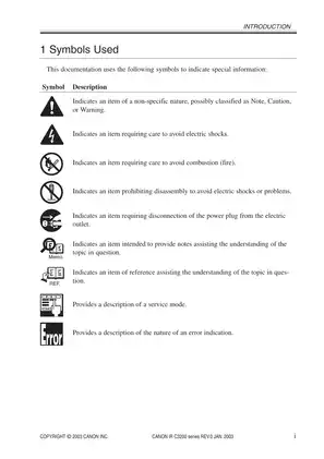 Canon iR C3200 series copier service manual Preview image 3