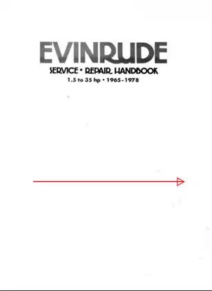 1965-1978 Johnson Evinrude 1,5 hp to 35 hp outboard motor service repair handbook Preview image 1