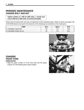 2003-2004 Suzuki SV1000S service manual Preview image 5