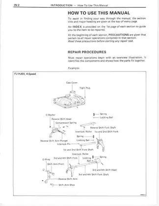 1967-1975 Toyota Land Cruiser H41, H42, H50 H55F repair manual Preview image 5