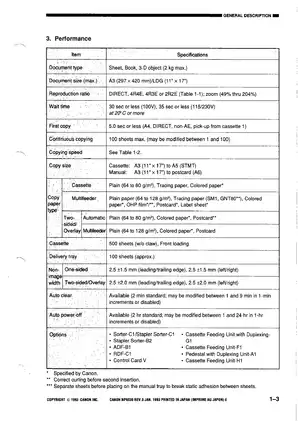 Canon NP6030 copier service manual Preview image 4