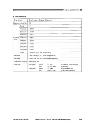 Canon NP6050 copier service manual Preview image 3