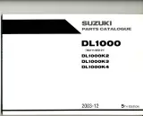 2003–2012 Suzuki DL1000 V-Strom Parts Catalog (P/N 9900B-30146-011) – preview page 1