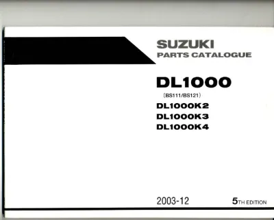 Preview: 2003–2012 Suzuki DL1000 V-Strom Parts Catalog (P/N 9900B-30146-011)