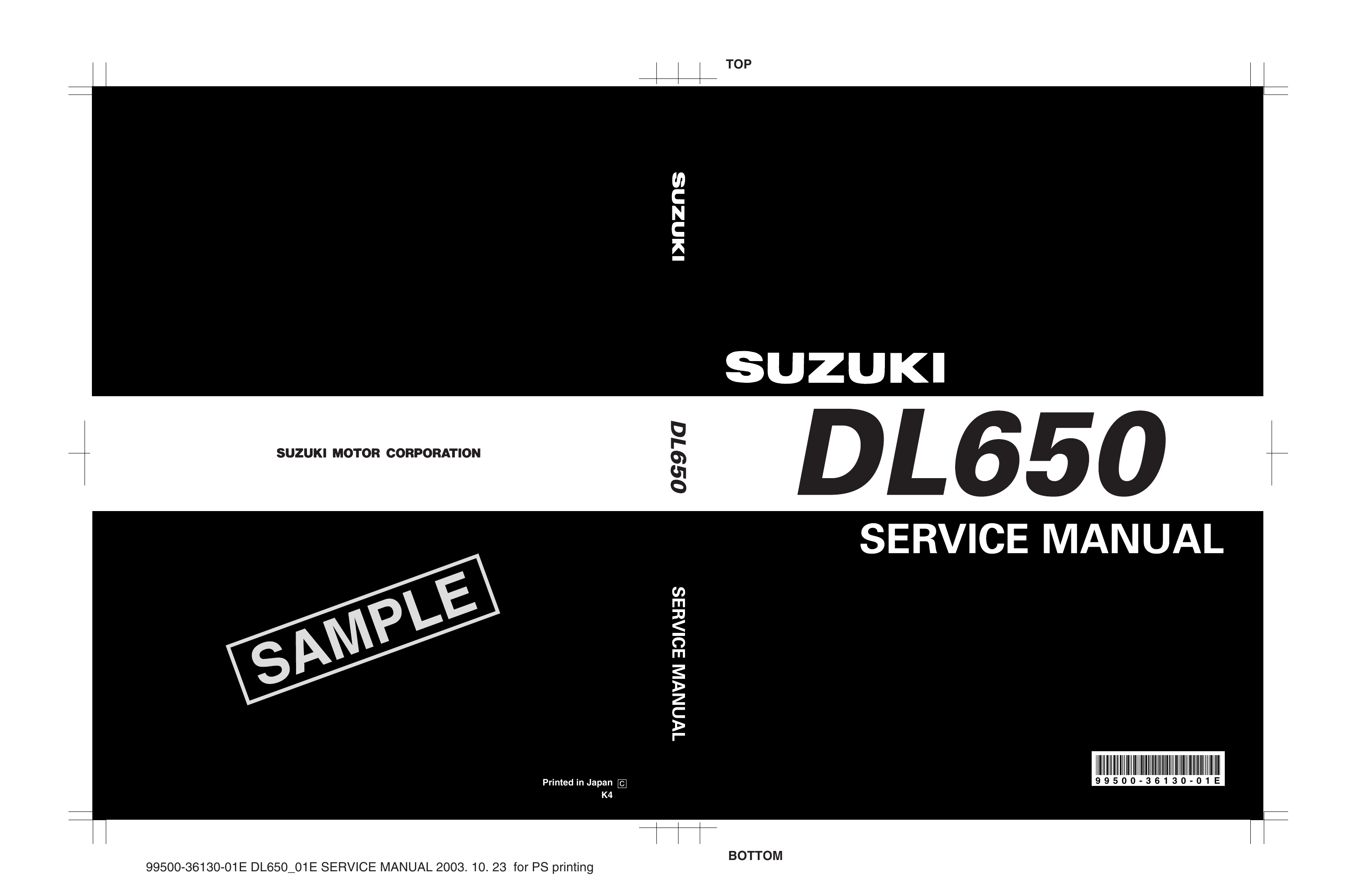 2004-2008 Suzuki DL650 V-Strom repair, service and shop manual Preview image 1