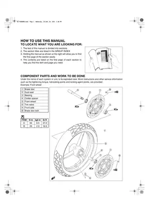 2004-2008 Suzuki DL650 V-Strom service manual Preview image 3