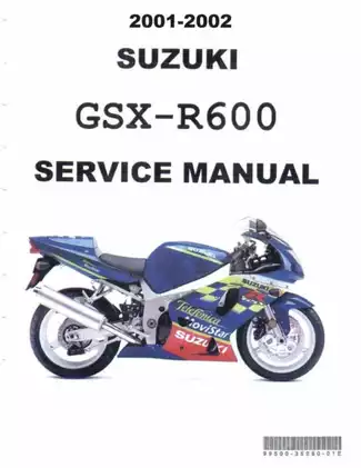 2001-2003 Suzuki GSX-R 600 service manual Preview image 1