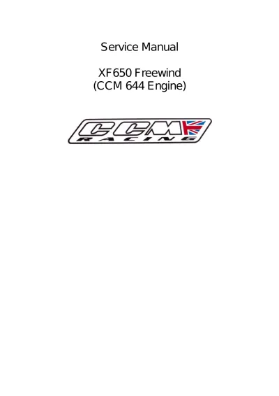 Preview: 1997–2001 Suzuki XF650 Freewind Service Manual (Issue 1996)