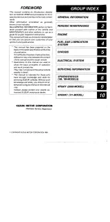 1997–2001 Suzuki XF650 Freewind Service Manual (Issue 1996) – preview page 2