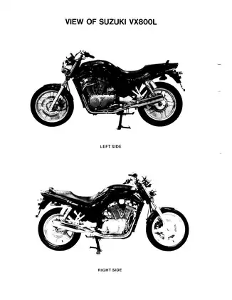 Suzuki VX800 Motorcycle Service Manual (1991-1993) Preview image 2