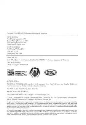 Clymer Suzuki LS650 Savage 1986-2004 Manual - Service, Repair, Maintenance Preview image 3