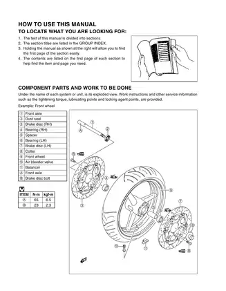 2005-2006 Suzuki GSF650, GSF650S Bandit service manual Preview image 3