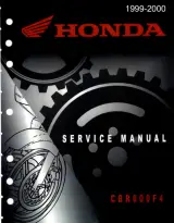1999–2000 Honda CBR600F4 Service Manual (P/N 61MBW01) – preview page 1