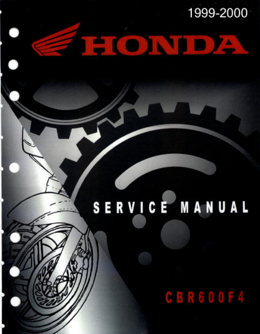 1999-2000 Honda CBR 600 F4 repair, service and shop manual Preview image 6