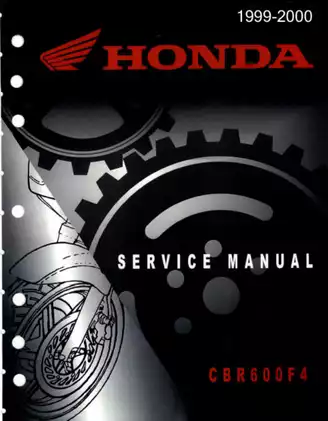 1999-2000 Honda CBR 600 F4 repair, service and shop manual Preview image 1