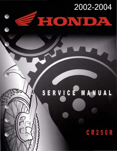 2002–2004 Honda CR250R Service Manual (P/N 61KZ371) – preview page 1