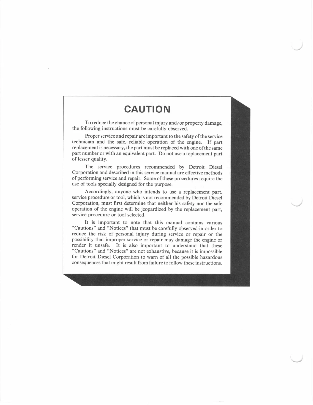 Detroit diesel engine V-71 series service manual Preview image 3
