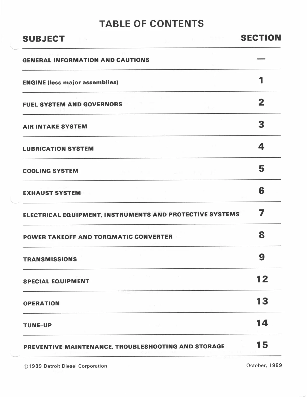 Detroit diesel engine V-71 series service manual Preview image 4