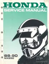 Honda NX250 1988–1990 Service Manual OEM – preview page 1
