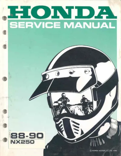 Preview: Honda NX250 1988–1990 Service Manual OEM