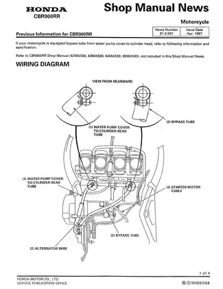 1996-1999 Honda CBR900RR, CBR 900, FireBlade manual Preview image 3