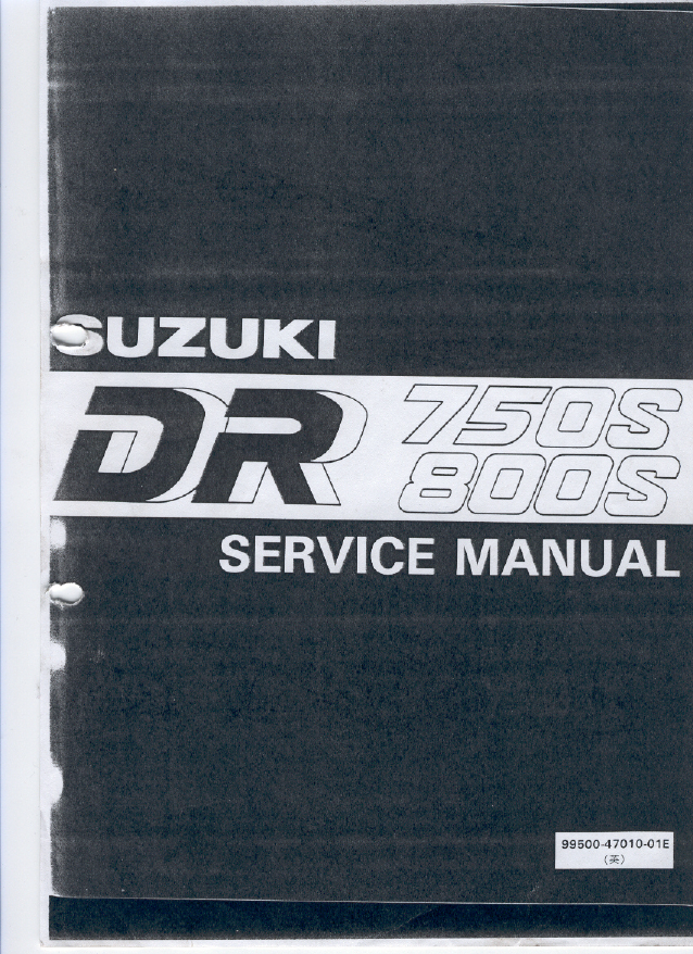 1988-1997 Suzuki DR750S, DR800S manual Preview image 6