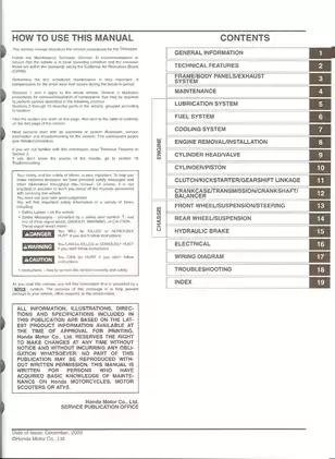 2004-2005 Honda TRX450R, TRX450 service manual Preview image 2