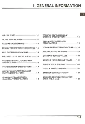 2004-2005 Honda TRX450R, TRX450 service manual Preview image 4