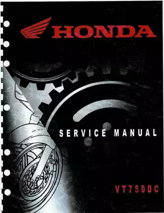 Comprehensive Service Manual for Honda VT750DC (2000) - Repair and Maintenance Guide Preview image 1