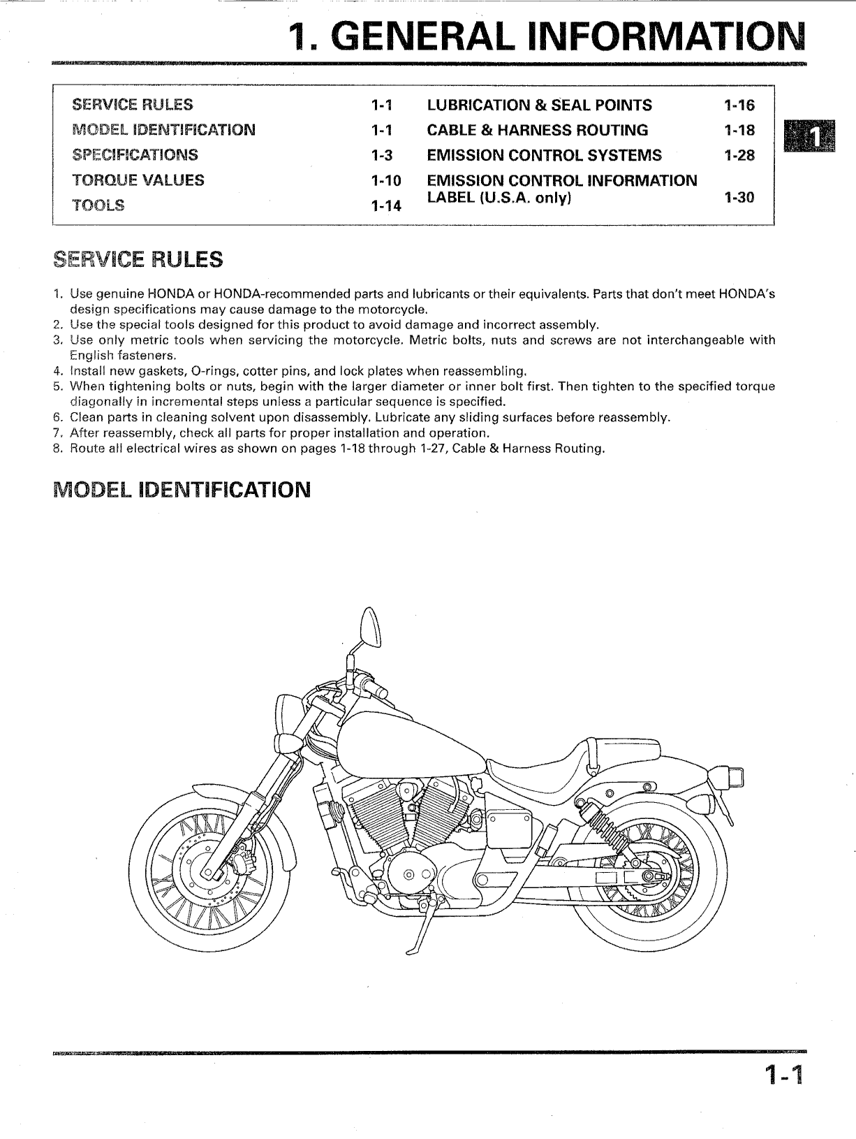 2000-2004 Honda VT750DC Shadow Spirit service and shop manual Preview image 5