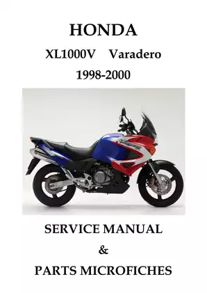 1998-2000 Honda XL1000V Varadero, XL1000 parts catalog, service manual Preview image 1